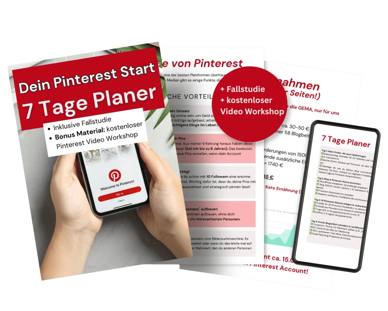 Cover Bild für Pinterest 7 Tage Planer