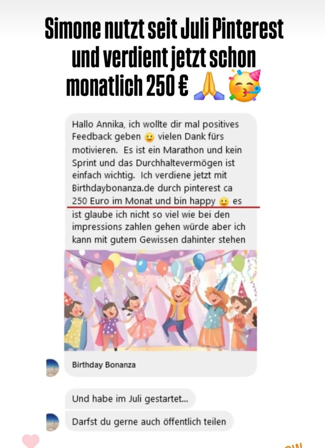 Trustpilot Review von Simone. 5 Sterne review